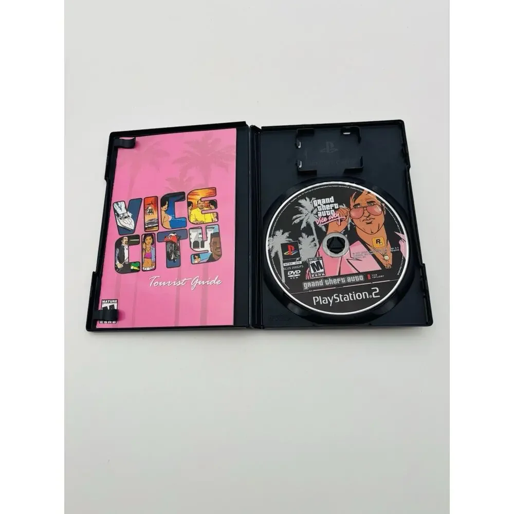 Grand Theft Auto: Vice City - (Sony PlayStation 2, 2003) PS2 Complete Works